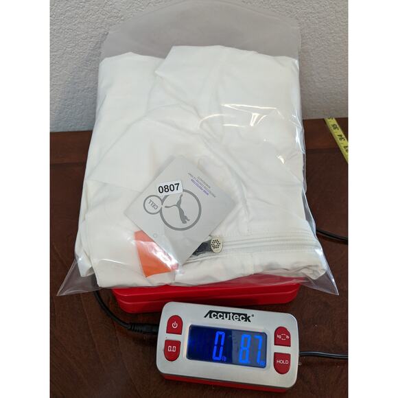 Puma Golf Wind Breaker Jacket Mens XXL White 1/2 Zip Lightweight Water Resistant - Picture 12 of 13